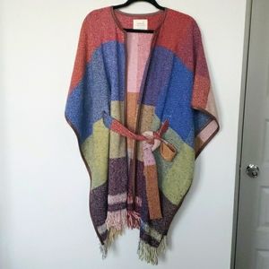 Anthropologie Morgan Carper NOMAD Poncho
